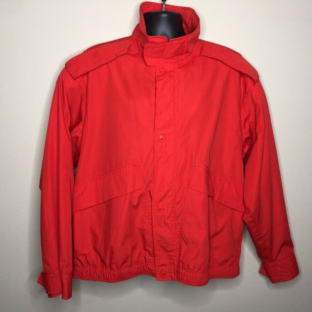 Head Sportswear Jacket Size Large Vintage‎ 80s 90s Full Zip Red Lightweight